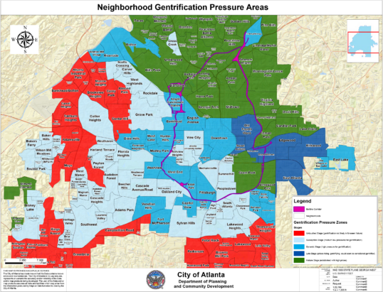 Neighborhood Gentrification Pressure Areas